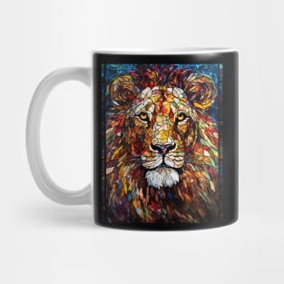 African lion face Mug